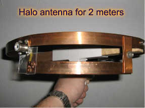 Halo antenna for 2 meters