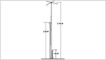 A Linear Loaded Vertical antenna for 40mt and 80mt