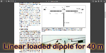 Linear loaded dipole for 40m