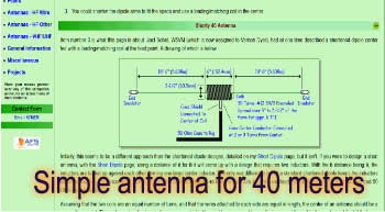 Simple antenna for 40 meters