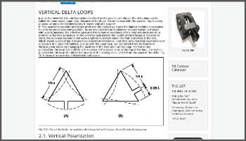 Antenna vertical delta loop