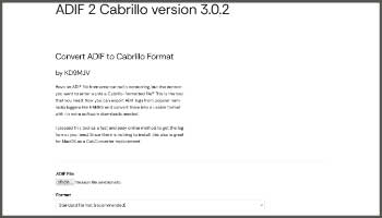 Convert ADIF to Cabrillo Format