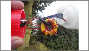 A 12 m long antenna filar with a 1/9 balun