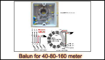 Balun for 40-80-160 meter