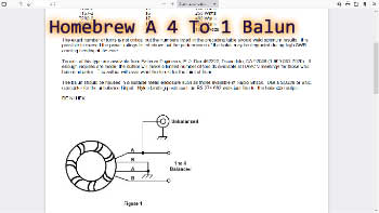 Balun HF 4:1