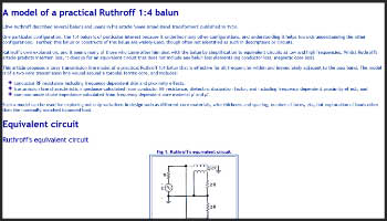 Balun of 4:1  Ruthroff