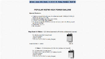 Popular high power baluns