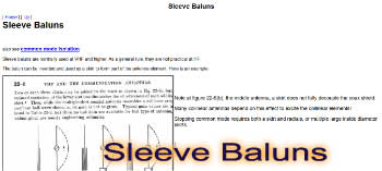 Sleeve Baluns