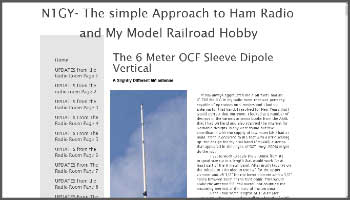 The Six Meter OCF Sleeve Dipole Vertical