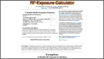 Amateur Radio RF Safety Calculator