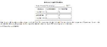 Single Band Dipole Calculator