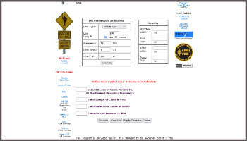 Coax Cable and Line Loss Calculator