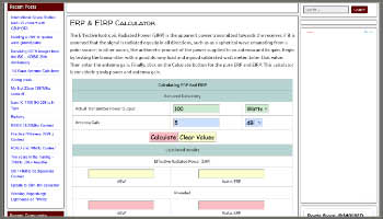 ERP - EIRP Calculator