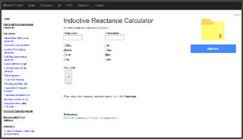 Inductive Reactance Calculator