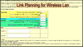 Link Planning for Wireless Lan