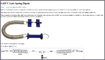 Gate Spring Dipole