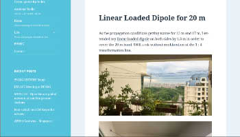 Linear loaded short dipole