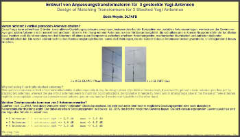 3 Stacked Yagi Antennas