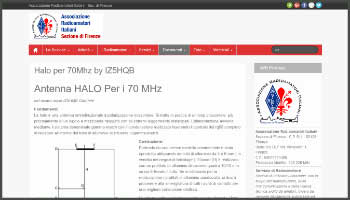 Antenna HALO Per i 70 MHz