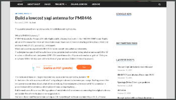 Build a lowcost yagi antenna for PMR446