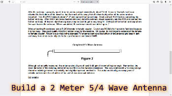 Build a 2 Meter, 5/4 Wave Antenn