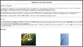 Magnetic Loop for the 2m band