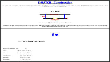 T-Match Construction for VHF - UHF