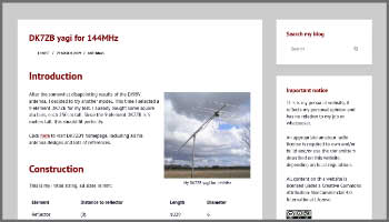 Yagi a 9 element 144 MHz