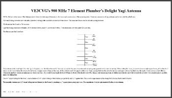 Yagi antenna 900 MHz 7 Element