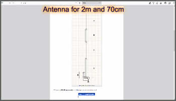 Antenna for 2m and 70cm