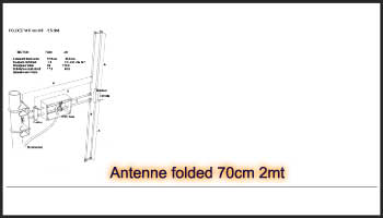 Antenne folded 70cm 2mt