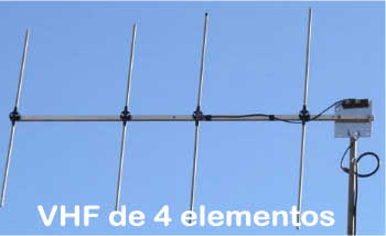 OWA VHF de 4 elementos