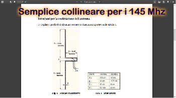 Semplice collineare per i 145 Mhz/