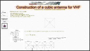 Construction of a cubic antenna for VHF