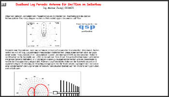 Dualband Log.Periodic Antenne for 2m/70cm