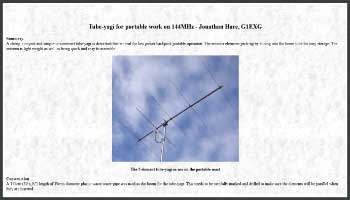 Portable Yagi work on 144MHz