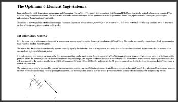 The Optimum 6 Element Yagi-Antenna