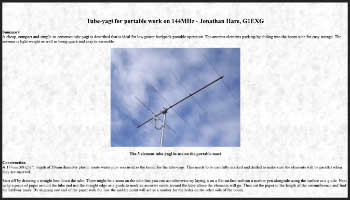 Yagi for portable work on 144MHz