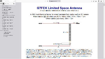 Antenna for  80 meters in garden 46ft