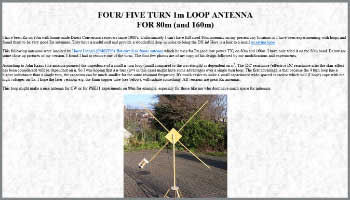 Loop antenna for Rx on 80m