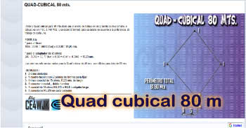 Quad cubical 80 m