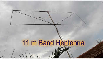 11 m Band Hentenna centred at 27.500 MHz