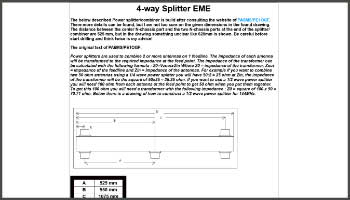 4-way Splitter-Combiner