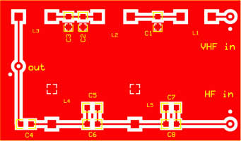 Diplex VHF UHF Separation of two bands