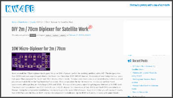 DIY 2m-70cm Diplexer for Satellite