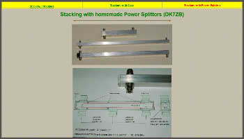 Stacking with homemade Power Splitters