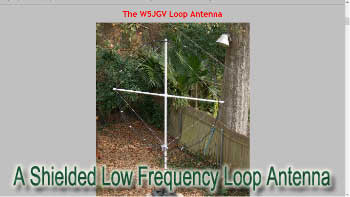 A Shielded Low Frequency Loop Antenna