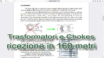 Trasformatori e Chokes per ricezione in 160 metri