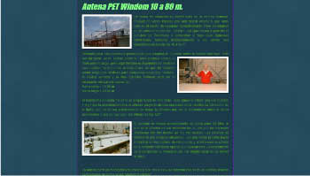 Antenna PET Windom 10-80 m