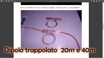 Dipolo trappolato 20m e 40m